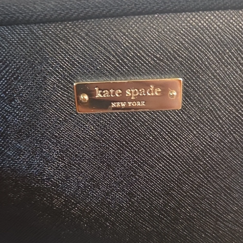 Kate Spade Navy Laptop Sleeve with Gold Accent
